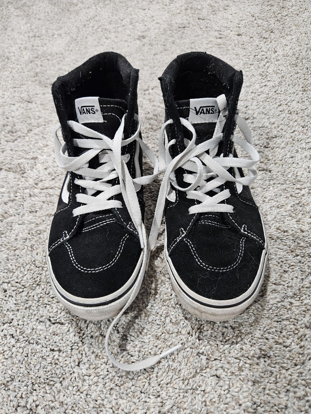 Vans Sk8-Hi High Top Sneakers - Black/White